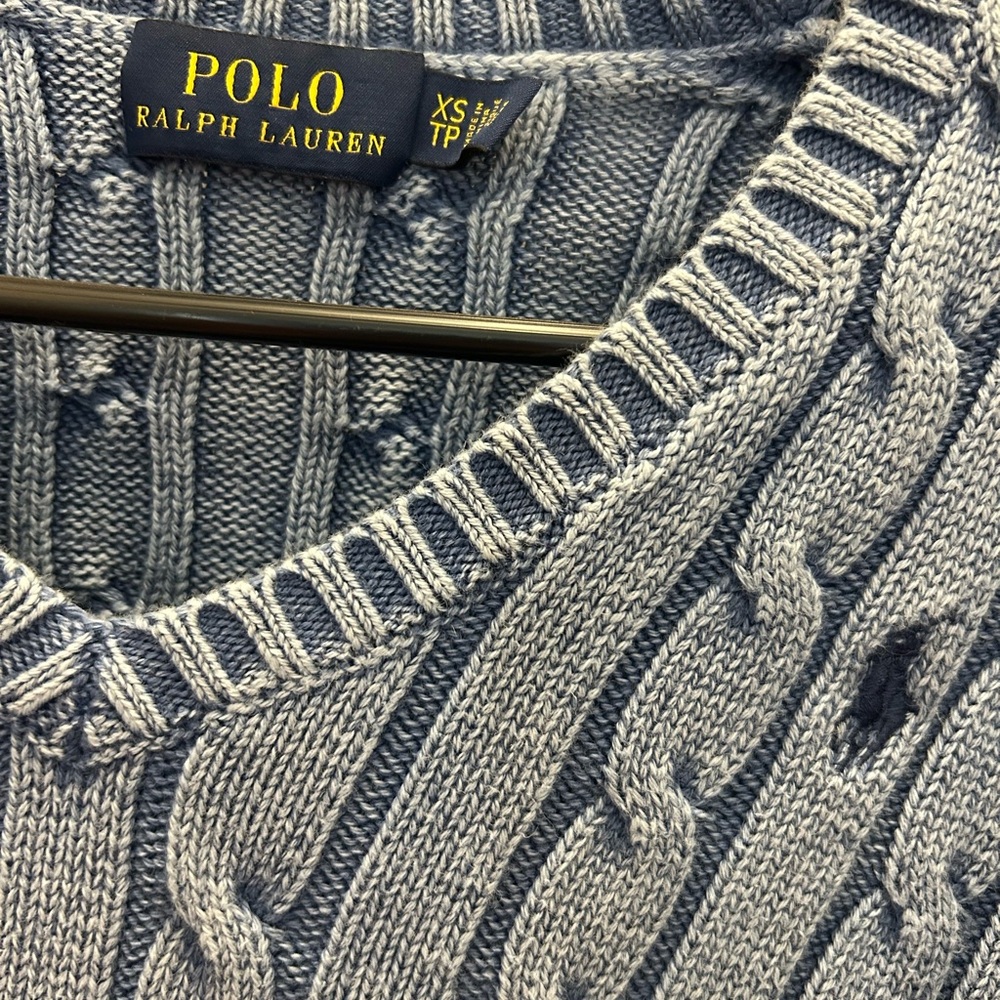 Polo by Ralph Lauren Navy Cable Knit Sweater